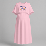 "Mommy To Bee"- Comfort Fit Maternity Maxi Dress With Prints