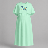 "Mommy To Bee"- Comfort Fit Maternity Maxi Dress With Prints