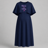 "Mama In The Making" - Comfort Fit Maternity Maxi Dress With Prints