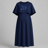 "Mommy To Bee"- Comfort Fit Maternity Maxi Dress With Prints