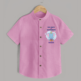 100 Days of Happiness Shirt | Custom Baby Shirt for 100 Days Celebration - BABY PINK - 0 - 6 Months Old (Chest 23")