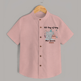 100 Days of Being Mom’s Favorite Shirt | Custom Baby Shirt for 100 Days - PEACH - 0 - 6 Months Old (Chest 23")
