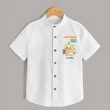 I Am Finally 100 Days Old Shirt | Personalized Baby Shirt for 100 Days - WHITE - 0 - 6 Months Old (Chest 23")