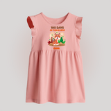 100 Days on This Earth Baby Frock | Personalized Baby Frock for 100 Days - BABY PINK - 0 - 3 Months Old (Chest 17")