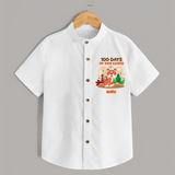 100 Days on This Earth Shirt | Personalized Baby Shirt for 100 Days - WHITE - 0 - 6 Months Old (Chest 23")