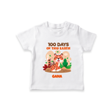 100 Days on This Earth T-Shirt | Personalized Baby T-Shirt for 100 Days - WHITE - 0-5 Months Old (Chest 17")