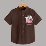 Amazing 200 Days Shirt | Custom Baby Shirt for 200 Days Celebration - CHOCOLATE BROWN - 0 - 6 Months Old (Chest 23")