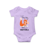 I Can’t Keep Calm I Am 200 Days Old Romper | Personalized Baby Romper for 200 Days - LILAC - New Born (Chest 14")