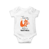 I Can’t Keep Calm I Am 200 Days Old Romper | Personalized Baby Romper for 200 Days - WHITE - New Born (Chest 14")