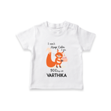 I Can’t Keep Calm I Am 200 Days Old T-Shirt | Personalized Baby T-Shirt for 200 Days - WHITE - 0-5 Months Old (Chest 17")