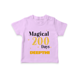 Magical 200 Days T-Shirt | Custom Baby T-Shirt for 200 Days Milestone - LILAC - 0-5 Months Old (Chest 17")