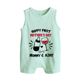 Happy Mother's Day - A Day of Joy & Blessings With Our Customized Romper Suit With Name - MINT GREEN - 0 - 5 Months Old (Chest 18")