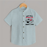 Happy Mother's Day - A Day of Joy & Blessings With Our Customized Shirt With Name - ARCTIC BLUE - 0 - 6 Months Old (Chest 23")