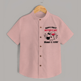 Happy Mother's Day - A Day of Joy & Blessings With Our Customized Shirt With Name - PEACH - 0 - 6 Months Old (Chest 23")