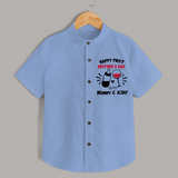Happy Mother's Day - A Day of Joy & Blessings With Our Customized Shirt With Name - SKY BLUE - 0 - 6 Months Old (Chest 23")