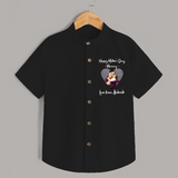 Happy Mother's Day - In Traditional Style With Our Customized Shirt With Name - BLACK - 0 - 6 Months Old (Chest 23")