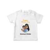 Happy Mother's Day - A New Beginning With Our Customized Tshirt With Name - WHITE - 0-5 Months Old (Chest 17")