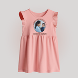 Happy Mother's Day - Mom's Little Joy With Our Customized Baby Frock With Name - BABY PINK - 0 - 3 Months Old (Chest 17")