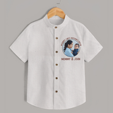 Happy Mother's Day - Mom's Little Joy With Our Customized Shirt With Name - WHITE - 0 - 6 Months Old (Chest 23")