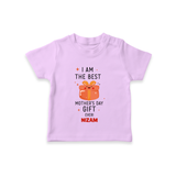 Happy Mother's Day - A Sweet Memory With Our Customized Tshirt With Name - LILAC - 0-5 Months Old (Chest 17")