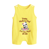 Happy Mother's Day - A Bond Like No Other With Our Customized Romper Suit With Name - PASTEL YELLOW - 0 - 5 Months Old (Chest 18")