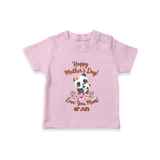 Happy Mother's Day - A Bond Like No Other With Our Customized Tshirt With Name - BABY PINK - 0-5 Months Old (Chest 17")