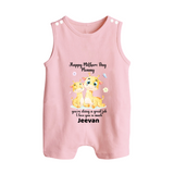 Happy Mother's Day - Full of Love & Warmth With Our Customized Romper Suit With Name - BABY PINK - 0 - 5 Months Old (Chest 18")