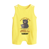 Happy Mother's Day - Celebrating Mom Moments With Our Customized Romper Suit With Name - PASTEL YELLOW - 0 - 5 Months Old (Chest 18")
