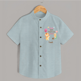 Happy Mother's Day - Full of Hugs & Giggles With Our Customized Shirt With Name - ARCTIC BLUE - 0 - 6 Months Old (Chest 23")