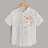 Happy Mother's Day - Full of Hugs & Giggles With Our Customized Shirt With Name - WHITE - 0 - 6 Months Old (Chest 23")