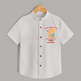 Happy Mother's Day - Cutest Gift To Mom With Our Customized Shirt With Name - WHITE - 0 - 6 Months Old (Chest 23")