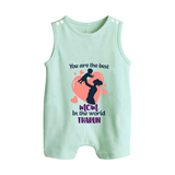 Happy Mother's Day - Blessed To Be Yours With Our Customized Romper Suit With Name - MINT GREEN - 0 - 5 Months Old (Chest 18")
