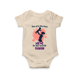 Happy Mother's Day - Blessed To Be Yours With Our Customized Romper With Name - IVORY - 0 - 3 Months Old (Chest 16")