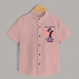 Happy Mother's Day - Blessed To Be Yours With Our Customized Shirt With Name - PEACH - 0 - 6 Months Old (Chest 23")