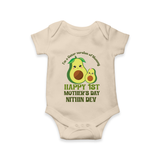 Happy Mother's Day - Mom & Me Moments With Our Customized Romper With Name - IVORY - 0 - 3 Months Old (Chest 16")