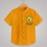 Happy Mother's Day - Mom & Me Moments With Our Customized Shirt With Name - CHROME YELLOW - 0 - 6 Months Old (Chest 23")