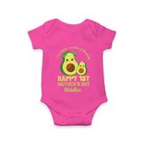 Happy Mother's Day - Mom & Me Moments With Our Customized Romper With Name - HOT PINK - 0 - 3 Months Old (Chest 16")