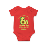 Happy Mother's Day - Mom & Me Moments With Our Customized Romper With Name - RED - 0 - 3 Months Old (Chest 16")