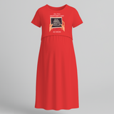 Our First Mother's Day as Mom Maxi Dress - RED - Extra Small (Chest 32")