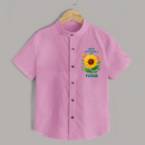 Happy Mother’s Day Baby SHIRT Set – Sunflower Theme Outfit - BABY PINK - 0 - 6 Months Old (Chest 23")