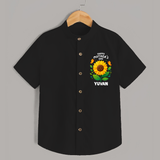 Happy Mother’s Day Baby SHIRT Set – Sunflower Theme Outfit - BLACK - 0 - 6 Months Old (Chest 23")