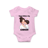 Happy Mother’s Day Baby ROMPER – Mom & Baby Love Outfit - BABY PINK - New Born (Chest 14")