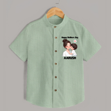 Happy Mother’s Day Baby SHIRT Set – Mom & Baby Love Outfit - MINT GREEN - 0 - 6 Months Old (Chest 23")