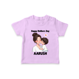 Happy Mother’s Day Baby T SHIRT Set – Mom & Baby Love Outfit - LILAC - 0-5 Months Old (Chest 17")