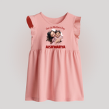Our 1st Mother’s Day Personalized Baby BABY FROCK – Custom Photo & Name Outfit - BABY PINK - 0 - 3 Months Old (Chest 17")