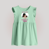 It’s Our First Mother’s Day Personalized Baby BABY FROCK – Custom Name & Photo Outfit - MINT GREEN - 0 - 3 Months Old (Chest 17")
