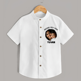 Proud New Mom Personalized Baby SHIRT – Custom Photo & Name Outfit - WHITE - 0 - 6 Months Old (Chest 23")