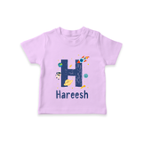 Soft Cotton Name T-Shirt | Designed Just for Your Baby - LILAC - 0-5 Months Old (Chest 17")
