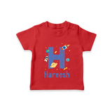 Soft Cotton Name T-Shirt | Designed Just for Your Baby - RED - 0-5 Months Old (Chest 17")