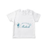 Designed for Me T-Shirt | Featuring Baby's Name in Every Thread - WHITE - 0-5 Months Old (Chest 17")